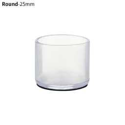 16Pcs 16/19/25/30mm Chair Leg Cap Rubber Feet-Protector Pads Non-slip Transparent Table Covers Furniture Leveling Feet Decor