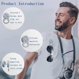 Silicone Magnetic Eyeglass Holder Keep Glasses Safe Magnetic Eyeglass Holders Upgraded Magnetic Suitable For Thick Clothes