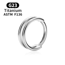 ASTM F136 Titanium 16G Hinged Nose Ring CZ Septum Clicker Cartilage Hoop Earrings Tragus Rook Daith Conch Helix Piercing Jewelry