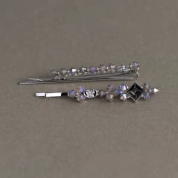 2Pcs/set Exquisite Crystal Rhinestone Geometric Hairpin Simple Women's Forehead Bangs Clip One-word Side Clip Hair Accessories