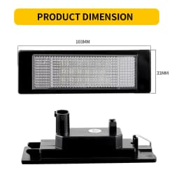 LED Number License Plate Lights FOR BMW 1 6 Series E81 E87 F20 F21 E63 E64 F06 F12 F13 Z4 E85 E86 Coupe Hatchback 63267193294