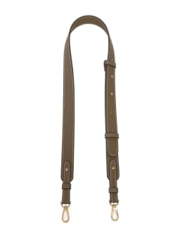 Adjustable No-Button Detachable Single Shoulder Strap Leather Bag Strap for Evelyn Basket Renovation Double-Layered Leather C...