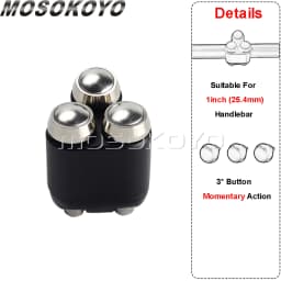 3&4 Buttons Motorcycle Switch 22mm 25mm Handle Controller Switches M-Unit Lights Starter Horn Universal 7/8" 1" Handlebar Switch