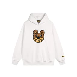 Vintage Style Drew House Bear Head Print Crewneck Sweatshirt Men Oversized Heavy Cotton Casual Streetwear Pullover