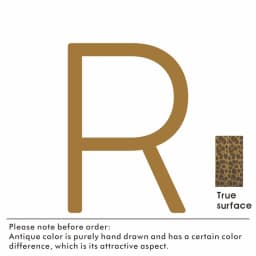 Nurlin Solid Brass Hammered Antique Brass 4-12 Inches 10-30cm Big Number Letter Door House Public Floating Signature