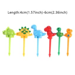 4/6/8/10PCS Unicorn Mini Food Fruit Fork Set Kid Cute Bento Box Decor Dessert Forks Cartoon Toothpick Cake Dessert Party Supply