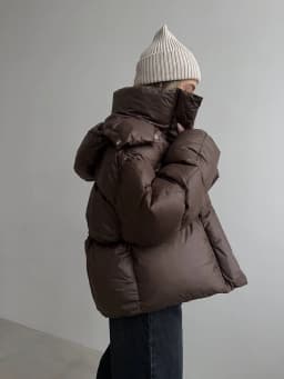 Winter Short Thick Hooded Puff Down Jacket Female Warm Loose Brown Jackets Women White Duck Down Zipper Parker Cotton Outwears