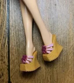 High heels Doll flat feet shoes white boots gifts accessories for your 1/6 Barb dolls TpQ88