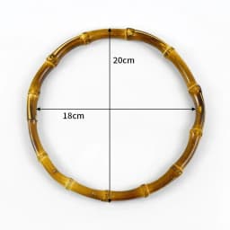 2/4Pcs Deepeel 7.5-18cm Bamboo Rings Bag Handles DIY Handmade Craft Wooden Bags Closure Round Handle Purse Woven Accessories