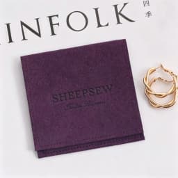 50pcs SHEEPSEW Microfiber Jewellery Envelope Pouches Custom Deboss Logo Multi Colors Jewelry Packaging Bag For Bridesmaid