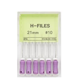 6Pcs/Pack Dental Files Hand Use H-Files 21/25mm Stainless Steel Endodontic Root Canal Files Dentist Tools Dental Lab Instruments