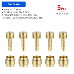 Bicycle Brake Copper Olive Head Connecting Insert/Oil Needle Kit for Shimano BH59 BH90 Sram Magura Tektro Hydraulic Disc Brake