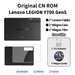 CN ROM Lenovo Legion Y700 5th Gen 8.8" Gaming Tablet Snapdragon 8 Elite Gen 5 165Hz 9000mAh 68W 17353mm² VC LPDDR5T Dual USB-C