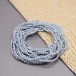 Yanqi 2 3 4mm Rondell Austria Faceted Crystal Beads Round Glass Beads Loose Spacer Beads for Jewelry Making DIY
