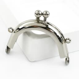 2/5Pcs 5cm Metal Kiss Lock Purse Frame Arc Clasp with Chain Loops for Coin Mini Bag Handle DIY Sewing Craft Hardware Accessories