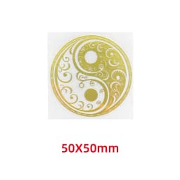 Five elements Yin and Yang Tai Chi Eight diagrams pattern metal stickers mobile phone stickers laptop car stickers decoration