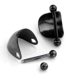 16G Stainless Steel Ear Piercing Horseshoe Shield Cuff Ear Helix Cartilage Cuff Ring Earrings Body Jewelry Piercing