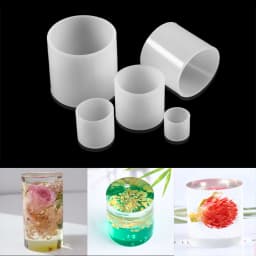 1Pcs Polygon Silicone Plant Specimen Mould UV Epoxy Square Rectangle Resin Mold for DIY Jewelry Making Accessories