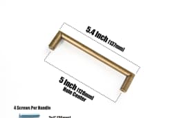 Goo-Ki Champagne Bronze Cabinet Pulls Black Cabinet Handles for Dresser,Wardrobe&Cupboard,Zinc Alloy Kitchen Cabinet Handles