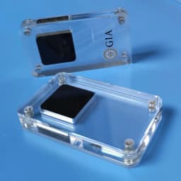 Acrylic Gem Storage Box Loose Diamond Stone GIA Jewelry Display Organizer Exhibition Case Clear Gift Box For Gemstone CVD IGI
