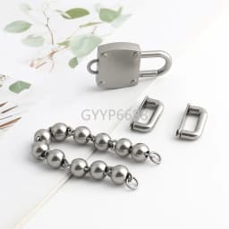 2/5/10Sets Satin silver Metal Square Tiny Bag Turn Lock Twist Lock Clasp For Women Handbag Shoulder DIY Hardware Accessories