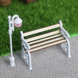 1:12 Dollhouse Mini Park Table Chair Miniature Bench Stool Rocking Chair Dolls House Furniture Accessories Kids Pretend Play Toy