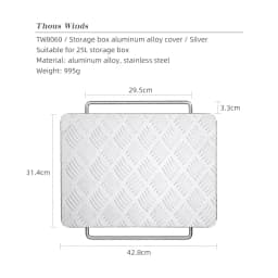 Thous Winds Shelcon Leg Design For Snow Peak Aluminum Magnesium Case Storage Box For Picnic Self-Drive Fishing Outdoor Camping