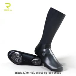 Rrskit Cycling Aerodynamic Shoe Covers Lightweight Elastic PU Windproof Waterproof Bicycle Woven Pneumatic Shoe Covers