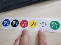 10Pcs Coloful Fast Reading Tag NFC Sticker 13.56 MHZ 540Bytes RFID NFC Tag Stickers Adhesive Labels for NFC Phones Self-adhesive