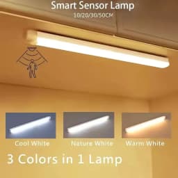 Wireless Rechargeable LED Motion Sensor Night Light Cabinet Light For Closet Kitchen Wardrobe Stairs