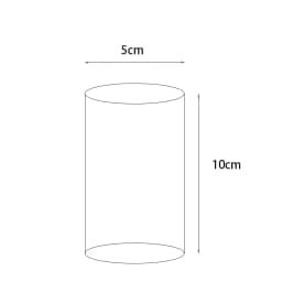 Acrylic Transparent Cylindrical Ring Jewelry Display Stand Doll Mold Storage Stand Earring Stand Makeup Photography Stand
