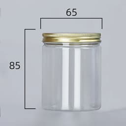 Transparent Sealing Jar With Aluminium Screw Lids Kitchen Organizer Storage Seal Tanks For Grain Tea Candy Cookie Jars