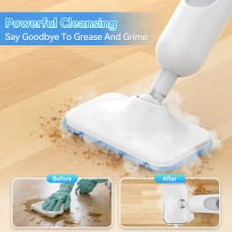 INSE Powerful Steam Mop High Temperature 6 in 1 Scrubbing Steam Cleaner Detachable Floor Steam Mop for Hard Floor Carpet Kitchen