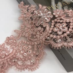 1Yard/13cm White Ivory Sequin Cording Fabric Flower Venise Venice Mesh Lace Trim Applique Sewing Craft for Wedding Dec.