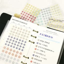 Fromthenon Dot Ledger Stickers Circular Base Label Stickers Versatile Sticker Decorative Beautifying Materials