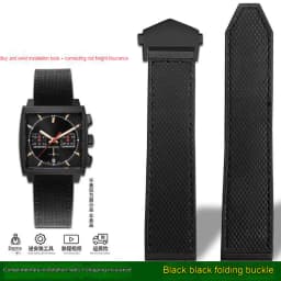 Rubber Silicone Watch Band 22mm for TAG Strap Heuer Monaco Speed Series CBL2184 CBL2183 Sports Waterproof Bracelet Watchband