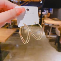 2022 New Trendy Simple Multiple Hoop Earrings For Woman Girls Geometric Irregular Fashion Earrings Party Jewelry