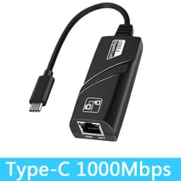 10/100/1000Mbps USB 3.0 Wired Network Card USB to RJ45 Type C to RJ45 LAN Ethernet Adapter for PC Macbook Windows Laptop Game