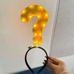 Unique Arrow Light Headband Funny Question Mark Hair Band Christmas Favors Girl Headgear Holiday Hair Hoop Costume Headpiece