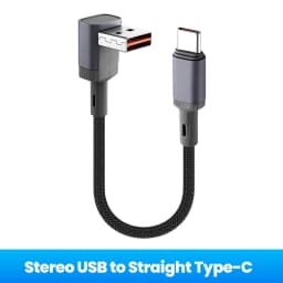 0.15M 0.25M 0.5M Short Elbow USB Type C Cable 66W USB A To Type C Fast Charging Cable for iphone 15 16 Huawei Samsung Xiaomi