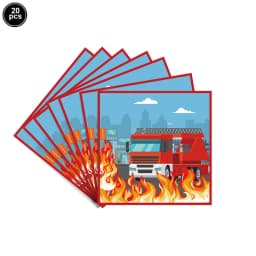 Fireman Cake Topper Cupcake Toppers Fire Hydrant Truck Firefighter Helmet Theme for Kids Boy Girl Happy Birthday Cake Decoration