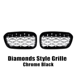 XVIP Front Bumper Kidney Grille Racing Grills For BMW 1 Series F20 F21 2015-2019 Replacement Double Slat Gloss Black Grilles