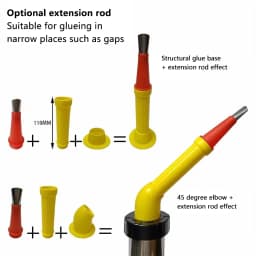 22/32PCS Universal Integrated Rubber Nozzle Tool Kit Stainless Steel Caulk Nozzle Tips Applicator Glue Silicone Caulking Tools