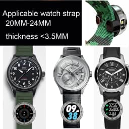 2026 Portable Watch Strap Smart Compass for Paracord Bracelet Flashlight Altitude for Mechanical and Quartz Watches