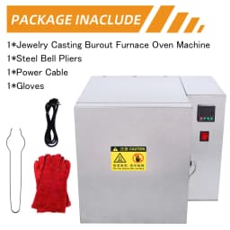 800℃ Jewelry Casting Burnout Furnace with PID Temperature Control 1500w Plaster Mold Metal Melting Casting Oven Machine