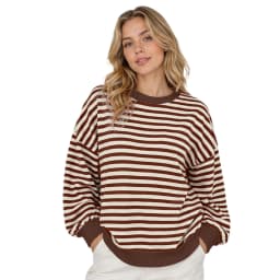 Women's Open Back Sweater Long Sleeve Crew Neck Color Block Casual Hollow Out Knit Pullover Top Junior Sweatshirts Plain