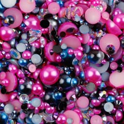 10g Mix Size Jelly Resin Flatback Rhinestone AB Imitation Pearl Beads For Nail Art DIY Cup Crafts Decor