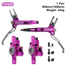 Bicycle Hydraulic Disc Brake 2 Piston MTB Brake Caliper IIIPRO E2 Mountain Bike Brake Oil Pressure 800/1550mm Front Rear Brake