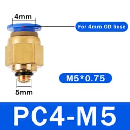 20/50PCS Pneumatic Air Connector Fitting PC 4mm 6mm 8mm 10mm 12mm Thread 1/8" 1/4" 3/8" 1/2" Hose Fittings Pipe Quick Connectors