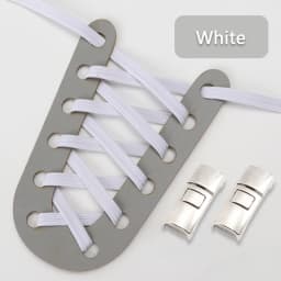 Rainbow Elastic Laces Sneakers Flats Cross buckle No Tie Shoelaces Adults Kids Fashion Glitter Rubber Shoelace Shoe Accessories